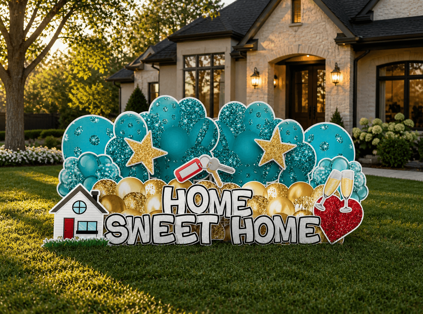 Home Sweet Home celebration sign