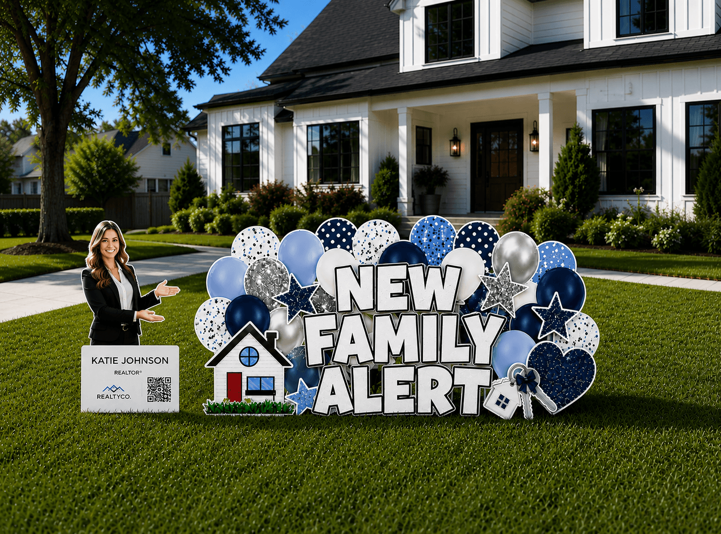 New Family Alert neighborhood sign